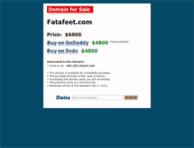 Tablet Screenshot of fatafeet.com
